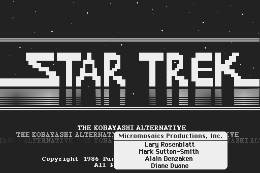 Screenshot for Star Trek- The Kobayashi Alternative
